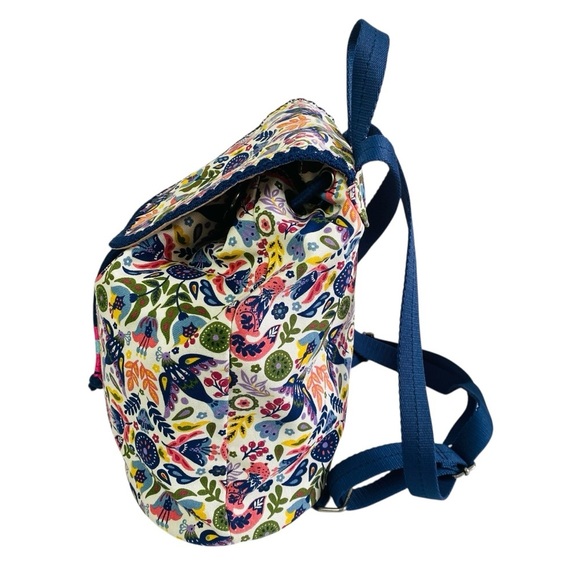 Sakroots Hermosa Canvas Folder Flap Backpack In Fox Otomi Forest Print main image 8